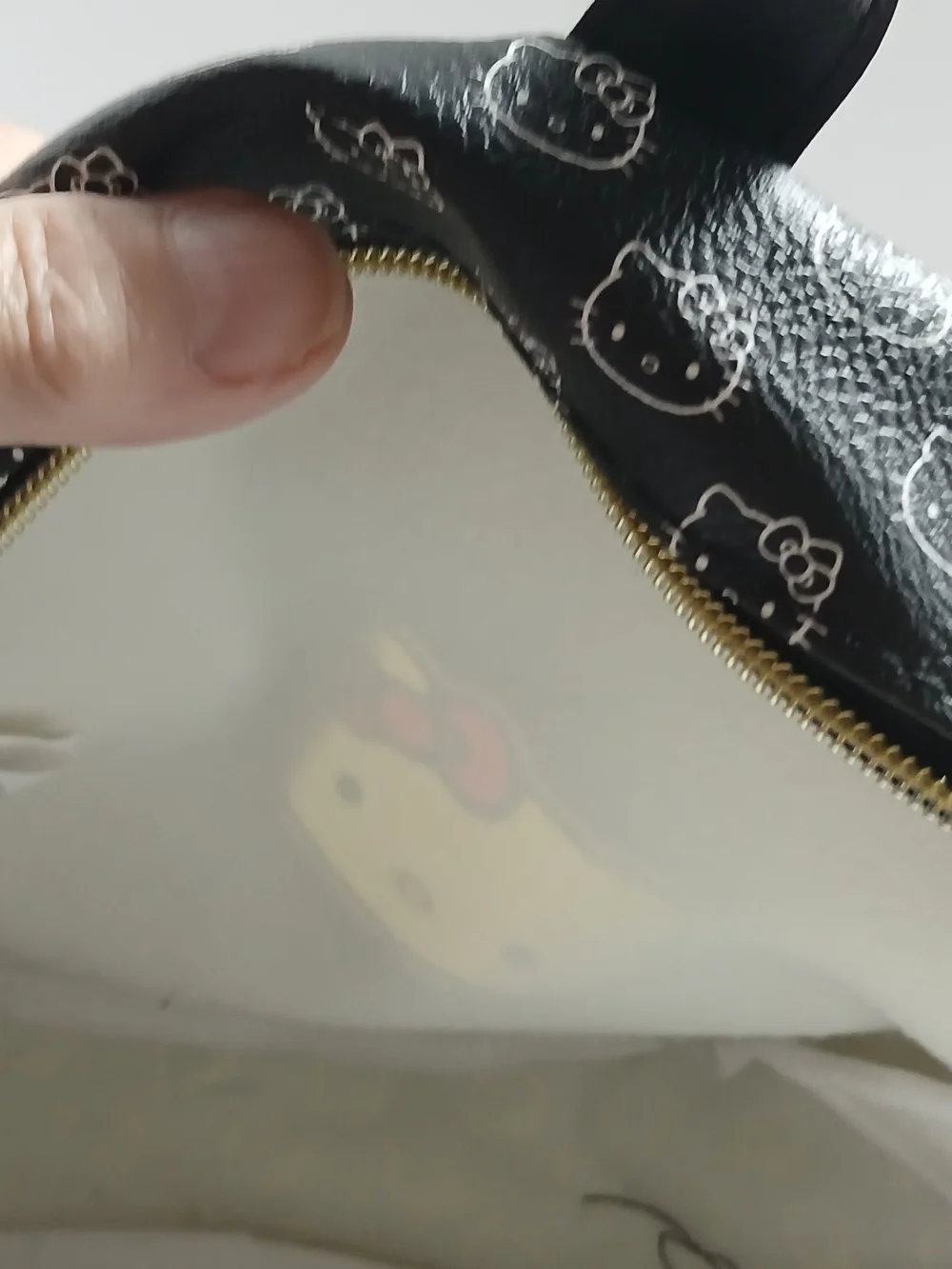 Hello Kitty Black Mini Backpack with Red Bow